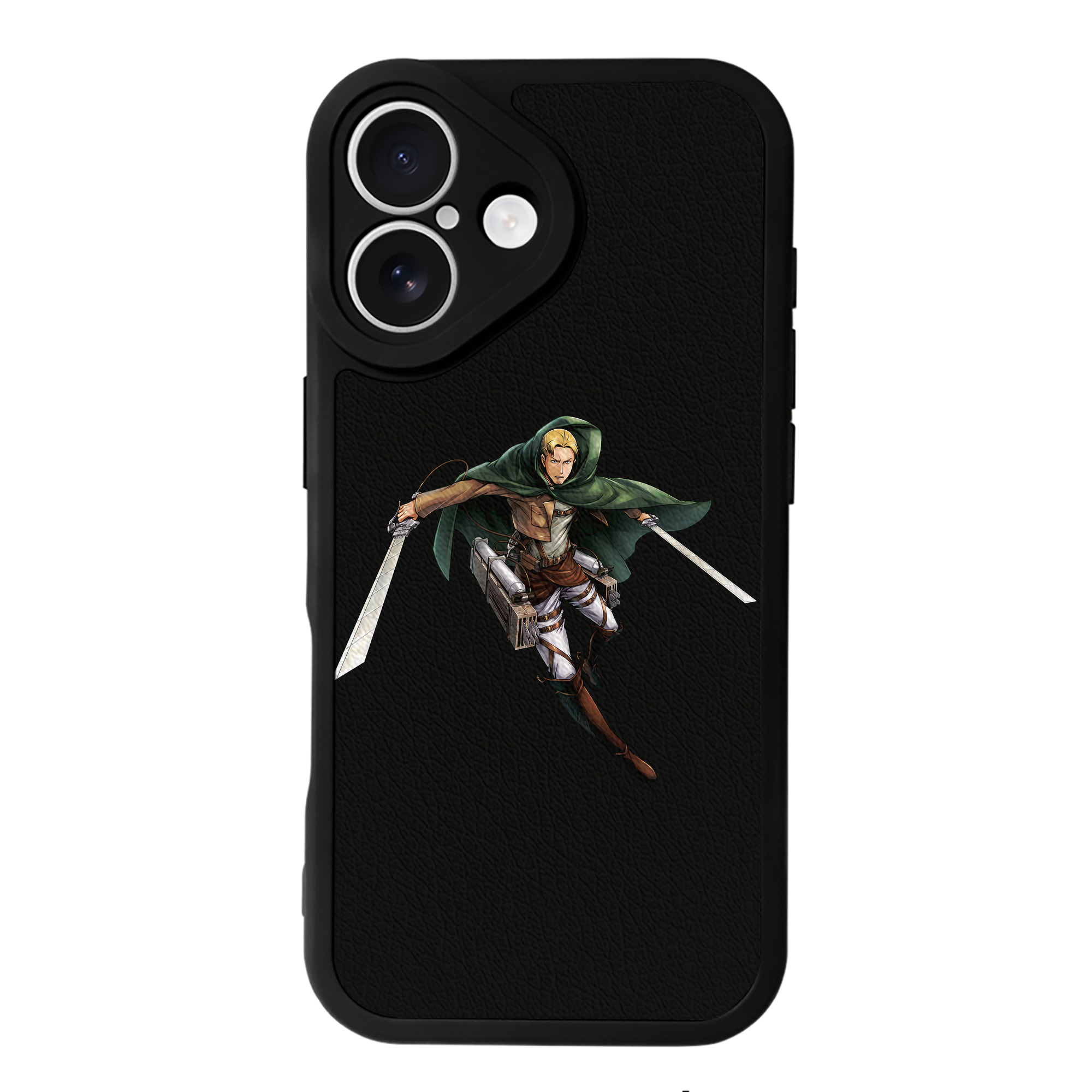 （画像用） 進撃の巨人 Attack on Titan 【iPhone 16シリーズ対応】シリコンスマホケース（レザー調） 材質：シリコン